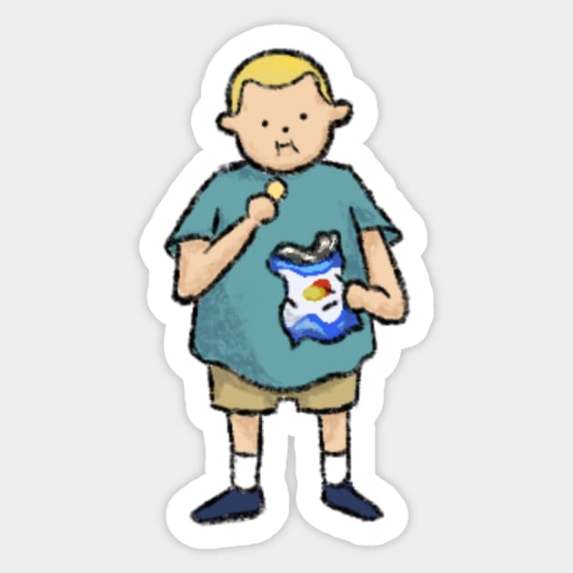 Bobby Potato Chip Hill Sticker by tan-trundell